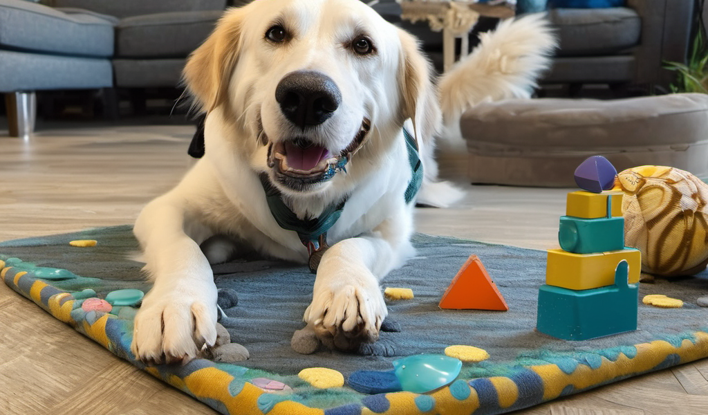 Rover with a puzzle: Enrichment activities for dogs